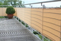 Sichtschutz Balkon mit Balkonumrandung - Farbe sisal