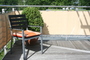 Sichtschutz Dachterrasse mit Balkonumrandung - Fsarbe sisal