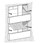 2. Regenschutz Balkon mit Sonnensegeln in Seilspanntechnik; Bausatz Balkon I