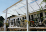 5. Sichtschutz Terrasse mit Sonnensegeln in Seilspanntechnik